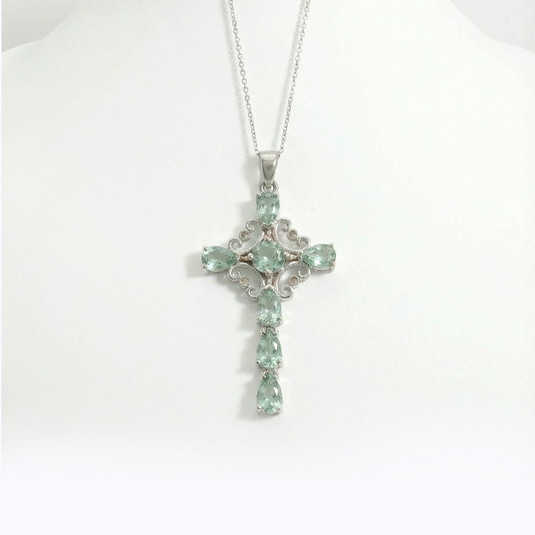 CELESTIAL CROSS NECKLACE